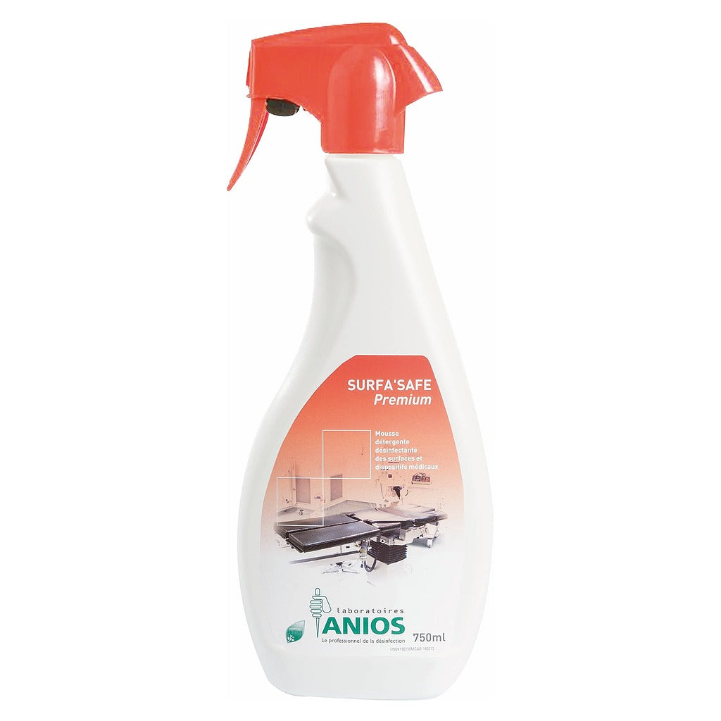 Mousse détergente et désinfectante Surfa'safe Premium - Mousse diffuse 750 ml