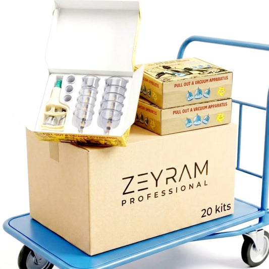 Kits Cupping Hijama 18 ventouses Hijama (20 pcs / 8.99€ l'unité)